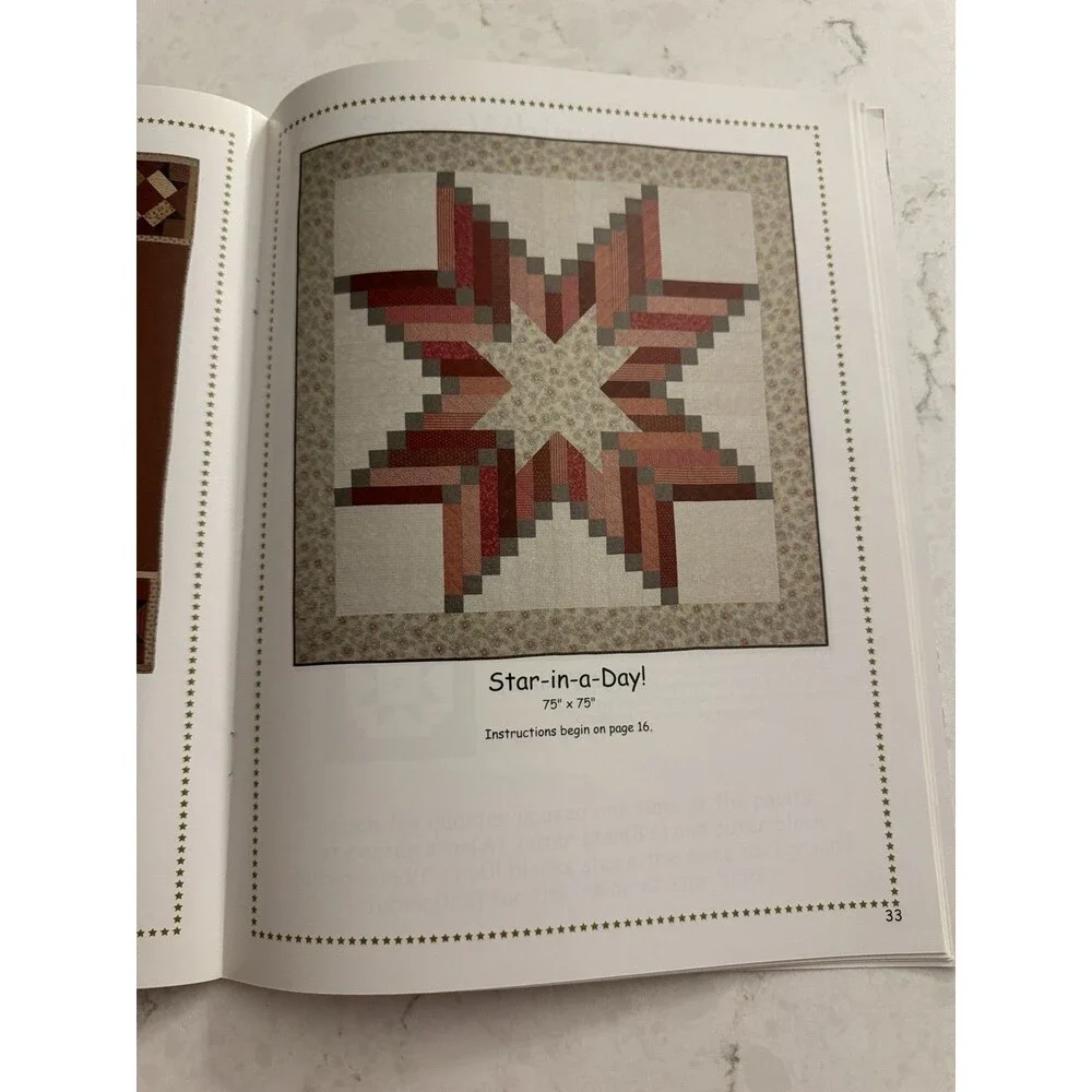Star Savvy Laps From Fats Book 4 Ellen Replogle Quilt Pattern Lap Size Quarters